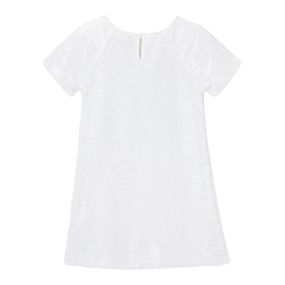 Peek Allover Sequins Save The Arctic Dress Kids Girls Casual School NWOT - Picture 2 of 7